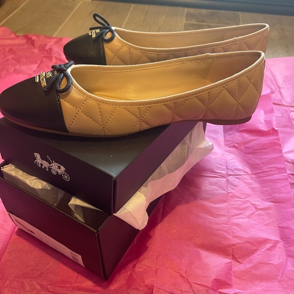 NIB COACH Outlet Allyson quilted leather ballet flats. - Picture 15 of 16